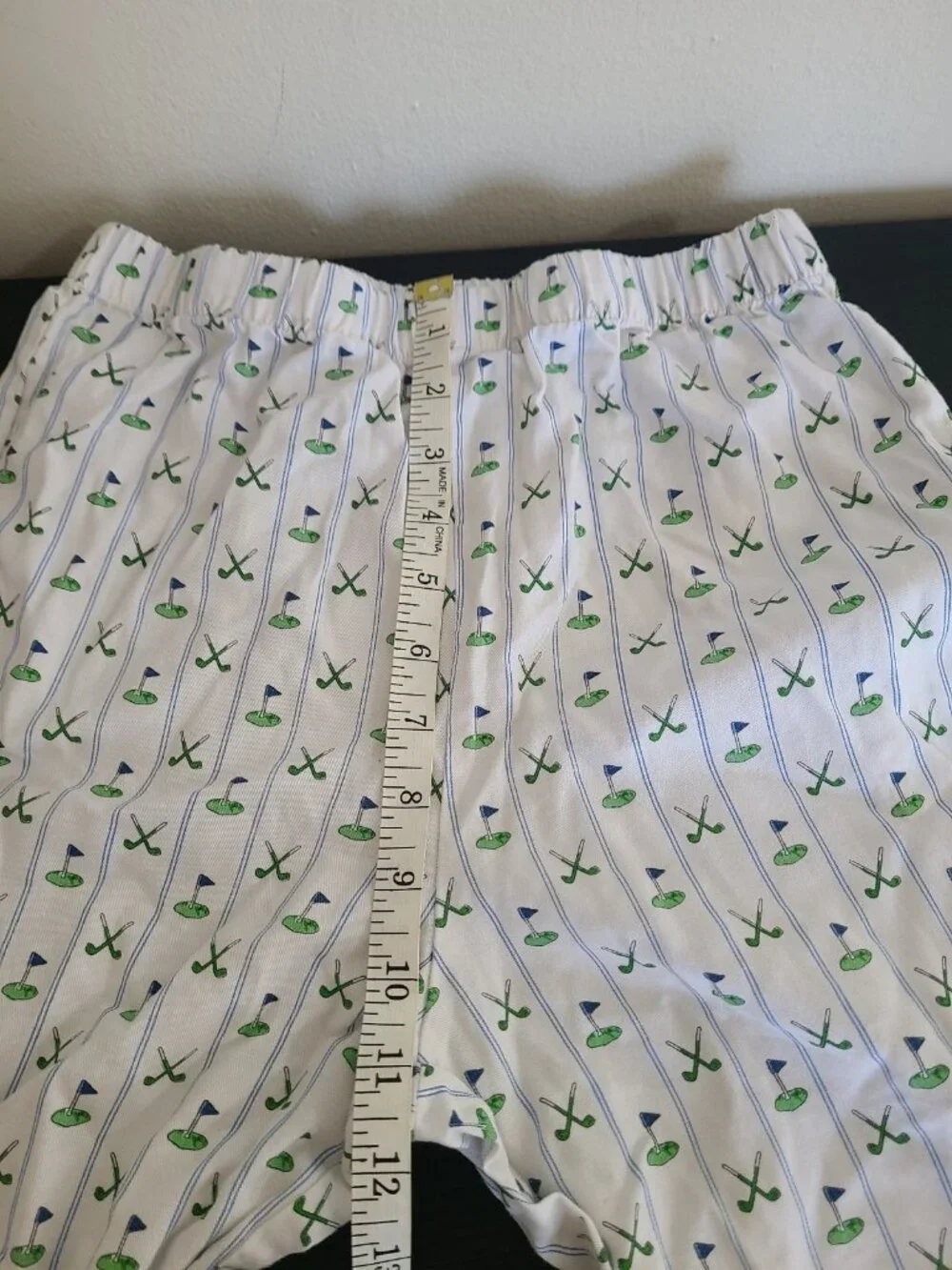 Petite Plume Kid's Twill Pajama Set in Fairway Stripe size 14